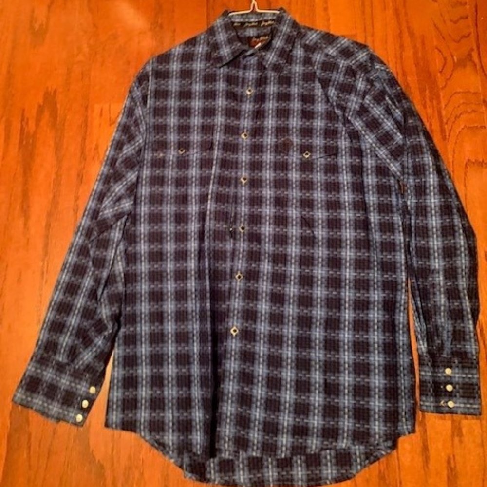 George Strait CowboSTRAIT TROUBADOUR COLLECTION BY WRANGLER LS SHIRT SIZE MEDIUM